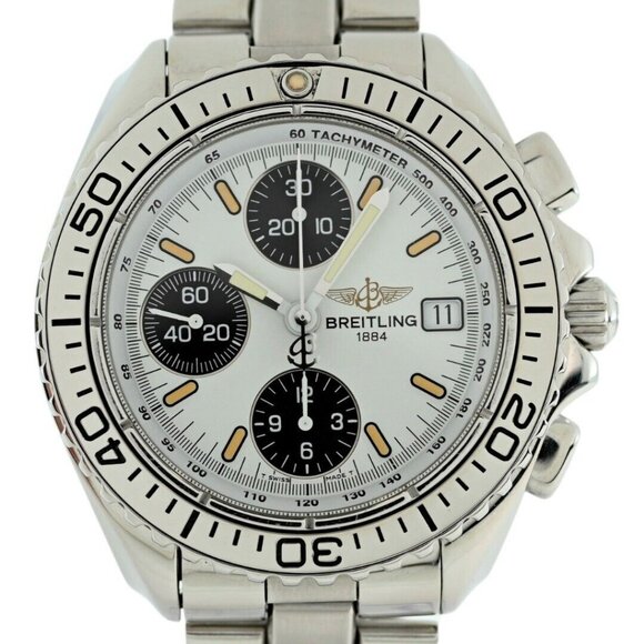 Breitling Other - Breitling Men's 41mm Shark 100M White Dial Swiss Automatic SS Watch Ref: A13051!